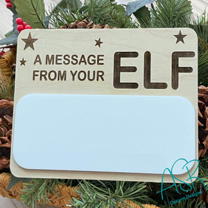 Elf Message Board, Dry Erase Message Board