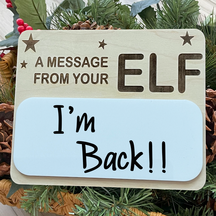 Elf Message Board, Dry Erase Message Board