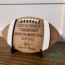 Football Dad Gift, God Scored a Touchdown When He Made You Our Dad, Personalized Gift For Dad