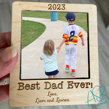 Photo Frame Magnet For Dad, Father's Day Gift, Personalized Gift For Dad