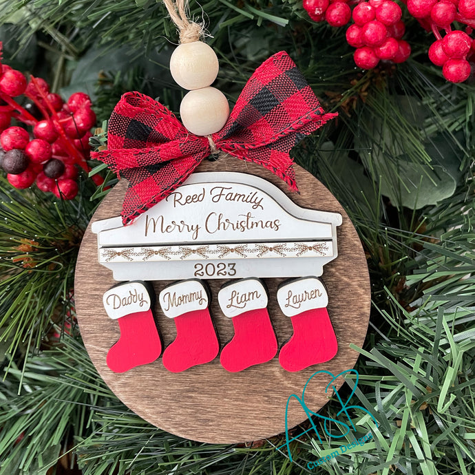 Personalized 2023 Family Stocking Ornament