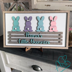 Bunny Family Sign