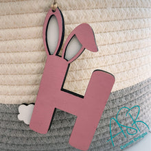 Easter Bunny Initial Tags