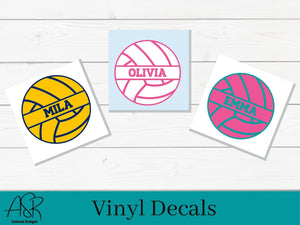 Personalized Volleyball Decal - FREE SHIPPING