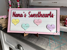 Valentine's Nana's Sweethearts sign