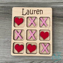 Personalized Tic Tac Toe, Valentine's, Kid's game, Kid's gift,