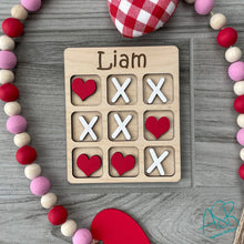Personalized Tic Tac Toe, Valentine's, Kid's game, Kid's gift,