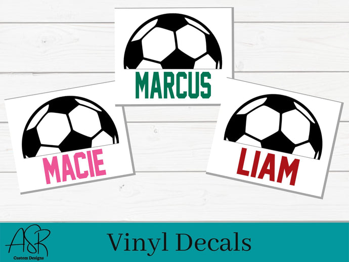 Personalized Soccer Decal - FREE SHIPPING