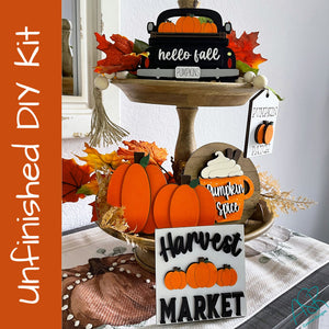 Fall Harvest Tiered Tray DIY Kit - FREE SHIPPING