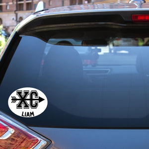 Personalized Cross Country Decal - FREE SHIPPING