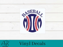 Baseball Mom vinyl decal - FREE SHIPPING