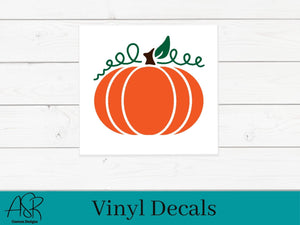 Pumpkin Decal | Fall Decal | Tumbler Decal | Mug Decal | Fall Decorating | Autumn | Harvest