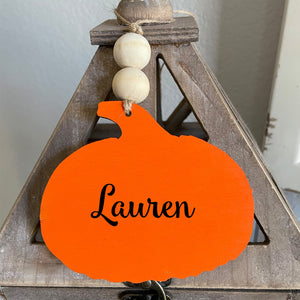 Halloween Tags, Spooky bucket tag, Halloween bucket tag, Personalized tag, Fall tag,